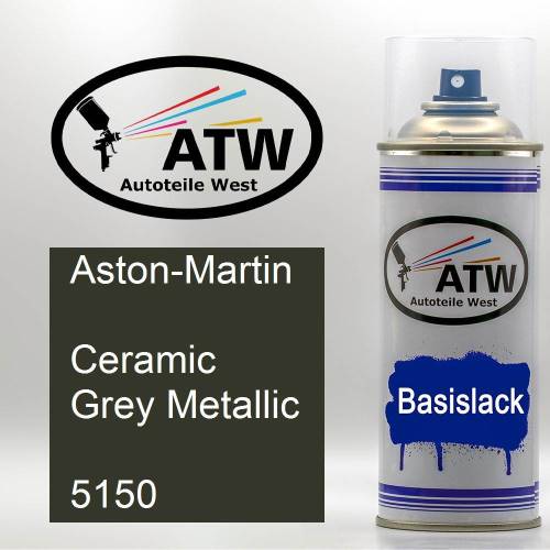 Aston-Martin, Ceramic Grey Metallic, 5150: 400ml Sprühdose, von ATW Autoteile West.